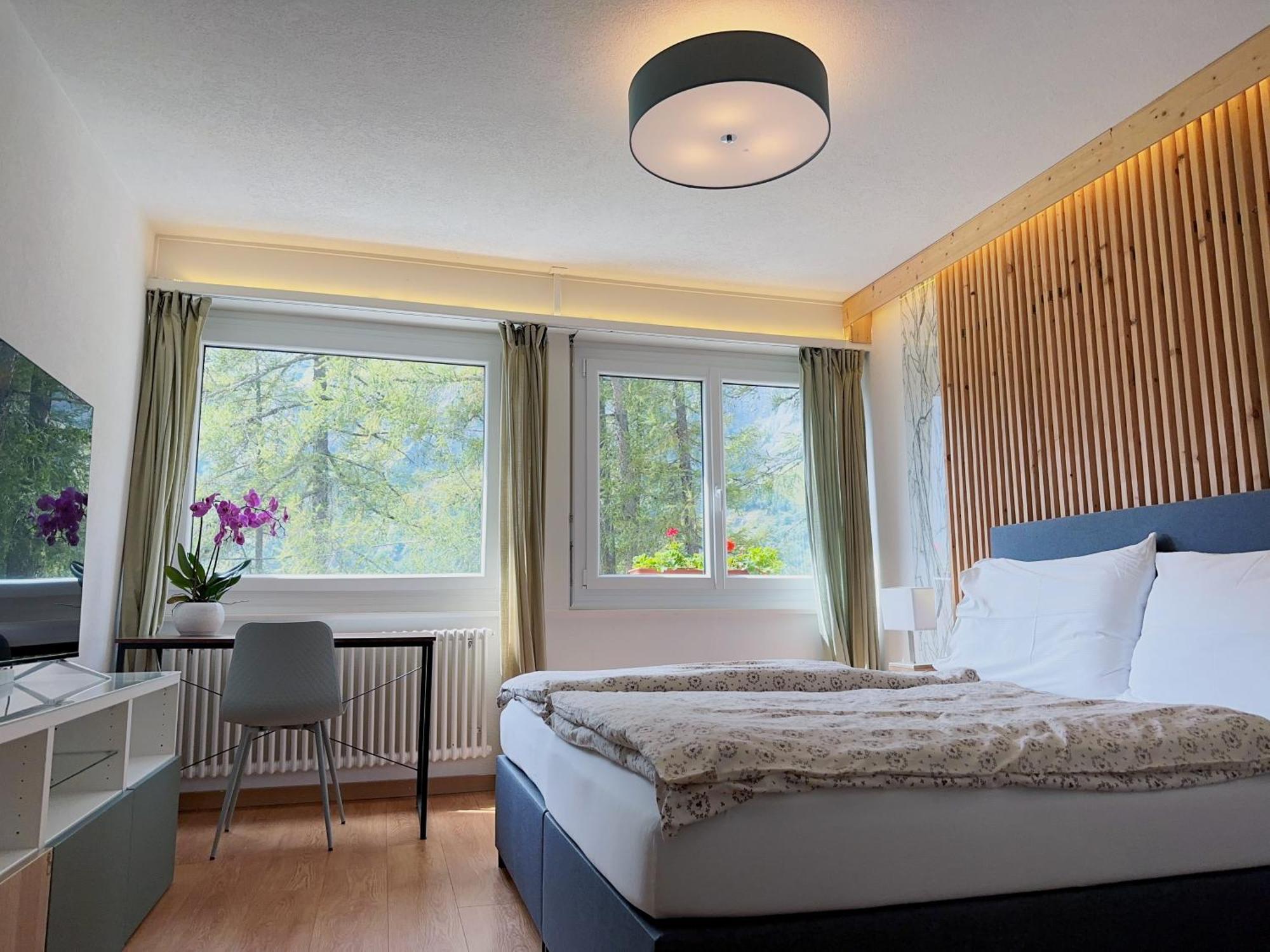 Center, Sauna, View - Haus Linaria Leukerbad Rom bilde