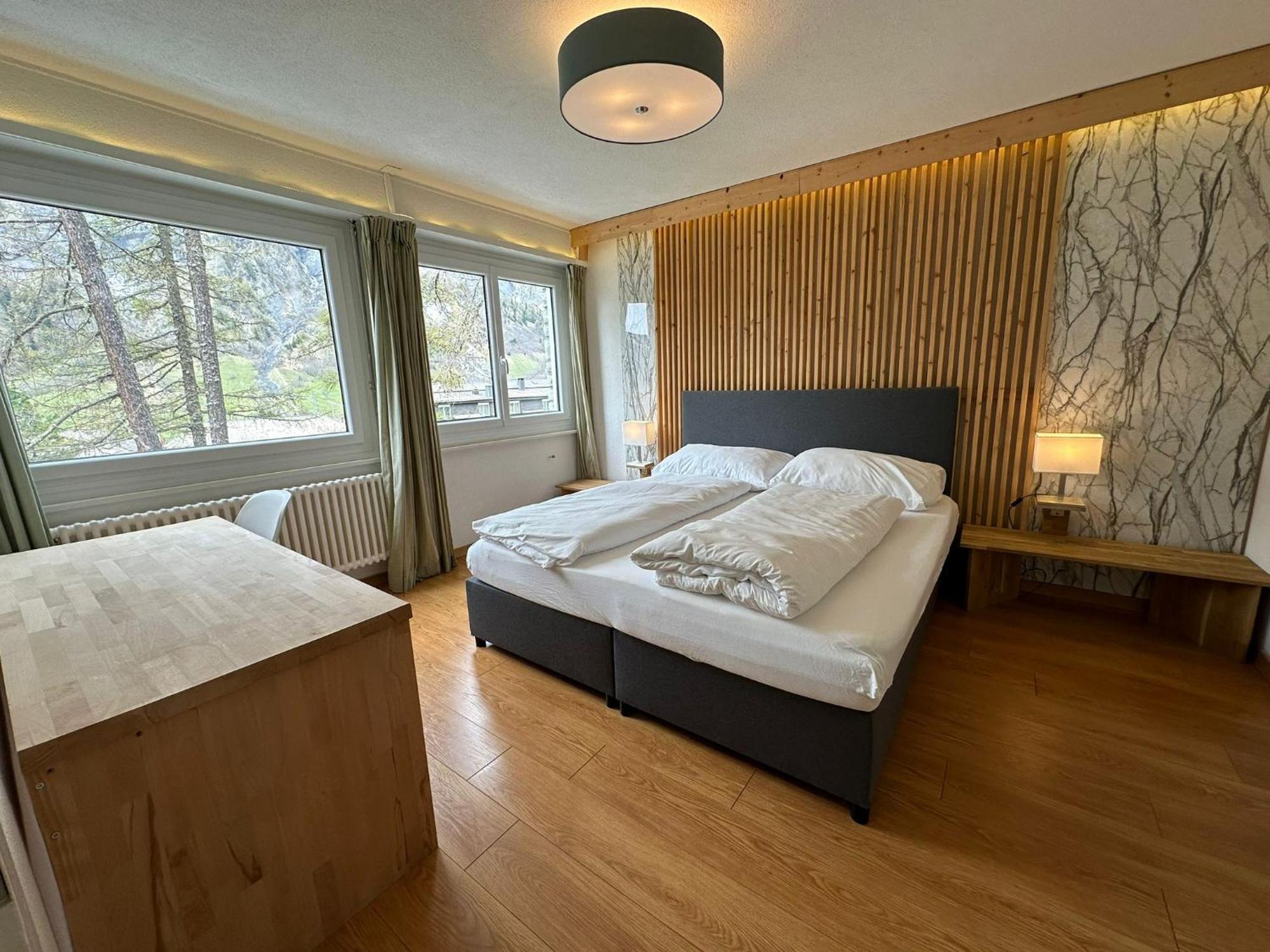 Center, Sauna, View - Haus Linaria Leukerbad Eksteriør bilde